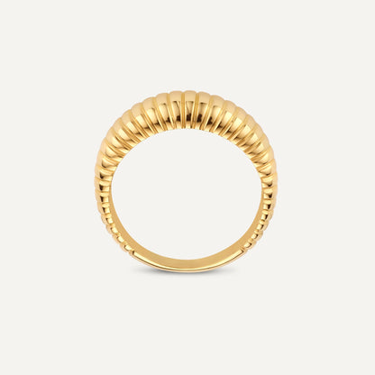 Ridged Dome Ring