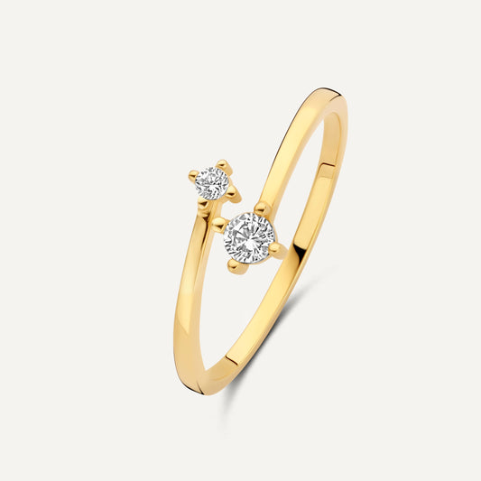 Cubic Zirconia Duo Ring