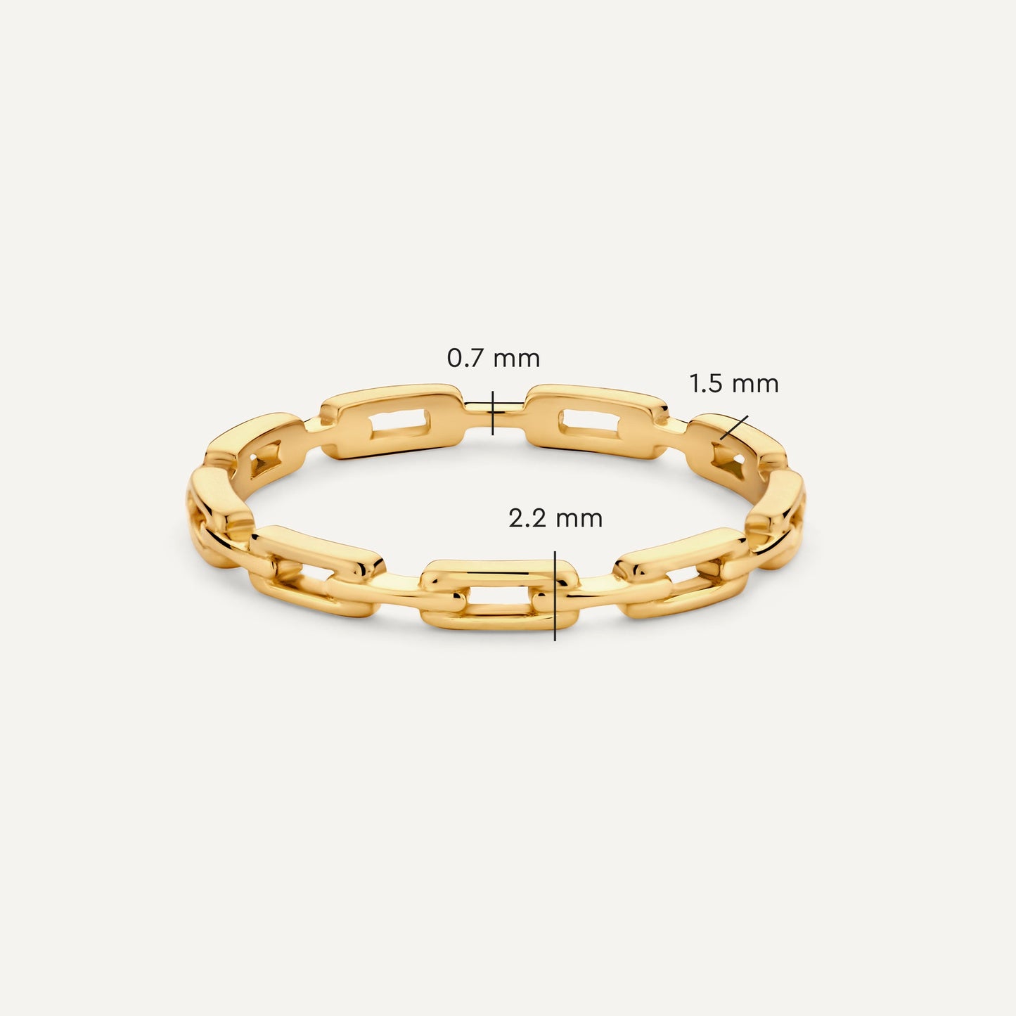 Paperclip Chain Ring