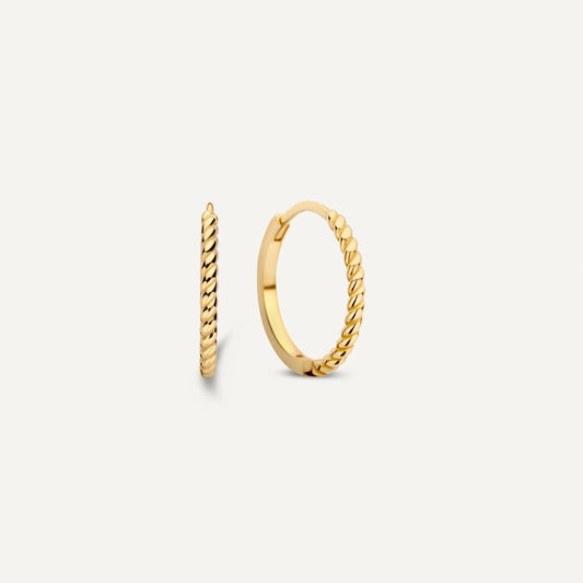 Twisted Small Hoops (15mm)