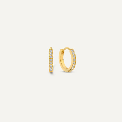 PMoissanite Small Huggie Hoops (10mm)