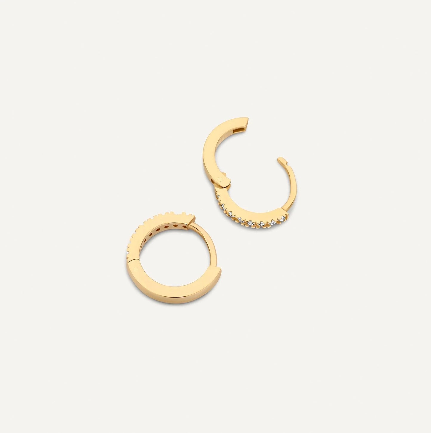 PMoissanite Small Huggie Hoops (10mm)