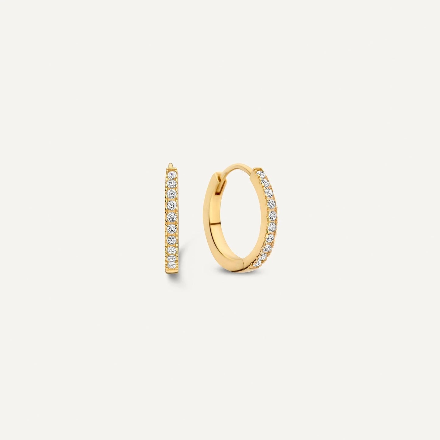 Moissanite Huggie Hoops (12mm)