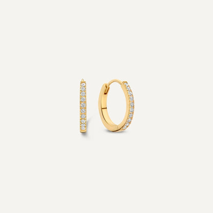Moissanite Huggie Hoops (12mm)