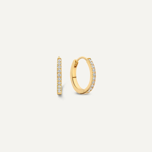 Moissanite Huggie Hoops (12mm)