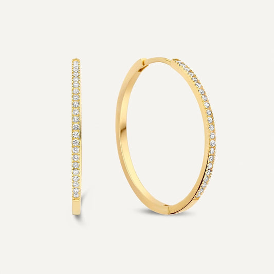 Moissanite Large Hoops (25mm)