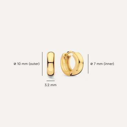 Bold Small Huggie Hoops (10mm)