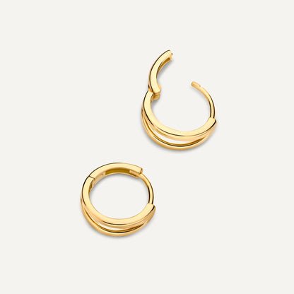 Essential Double Huggie Hoops (12mm)