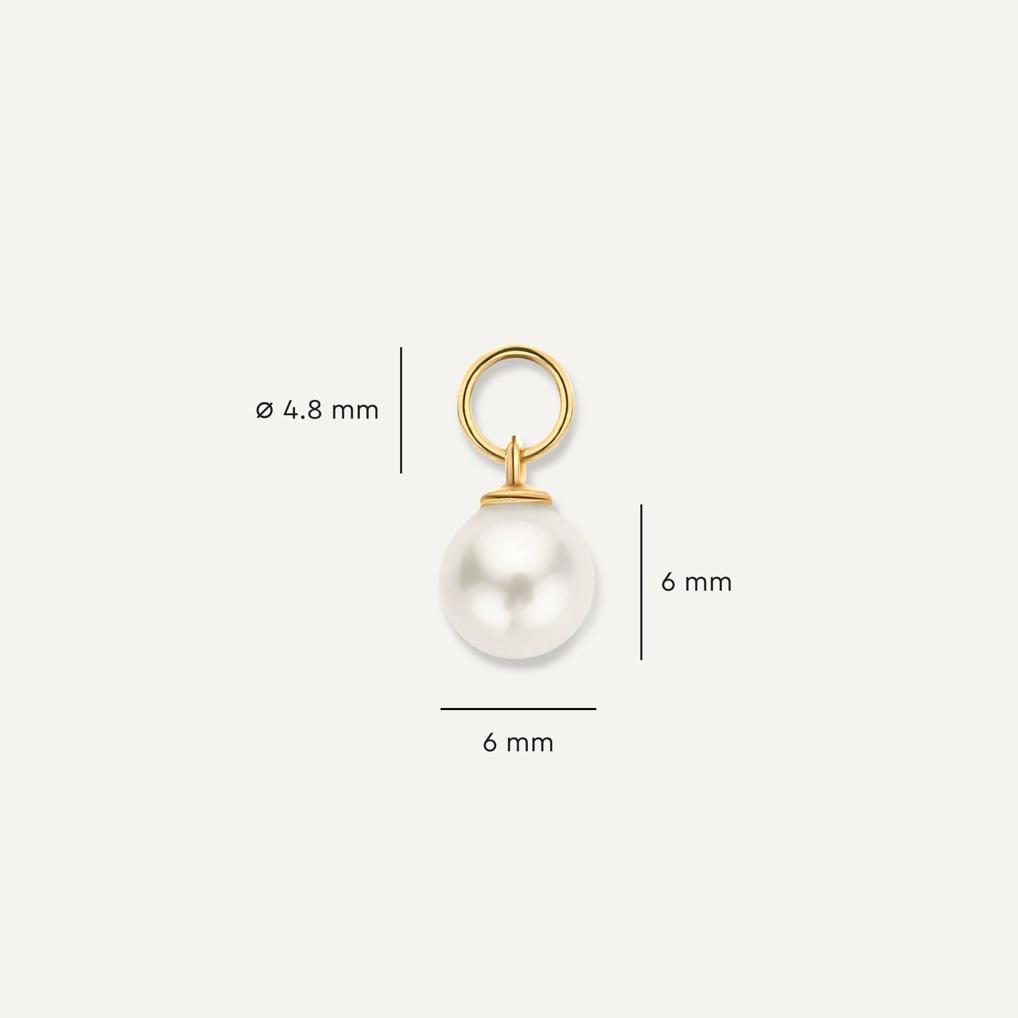 Pearl Hoop Charm