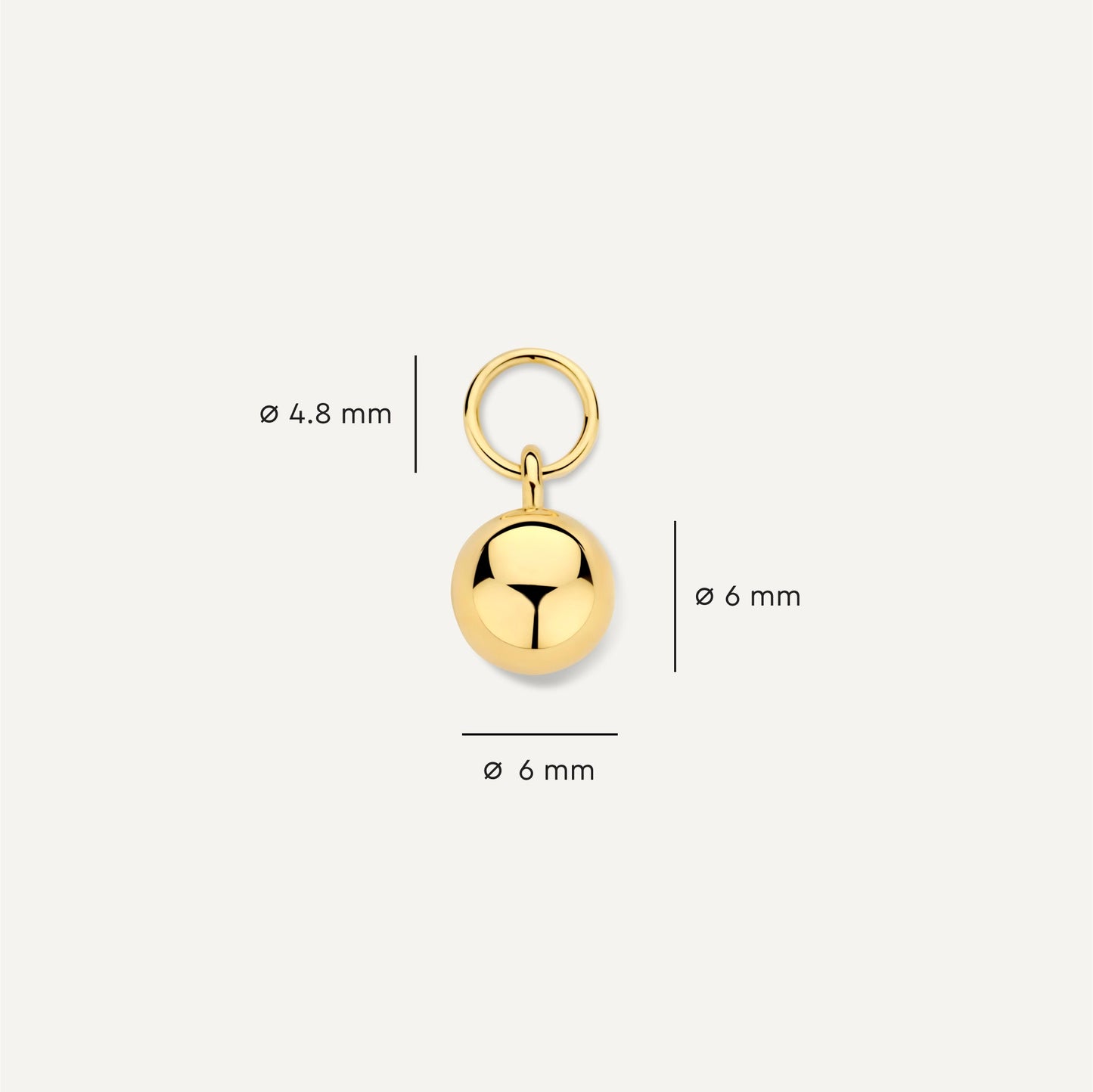 Sphere Hoop Charm