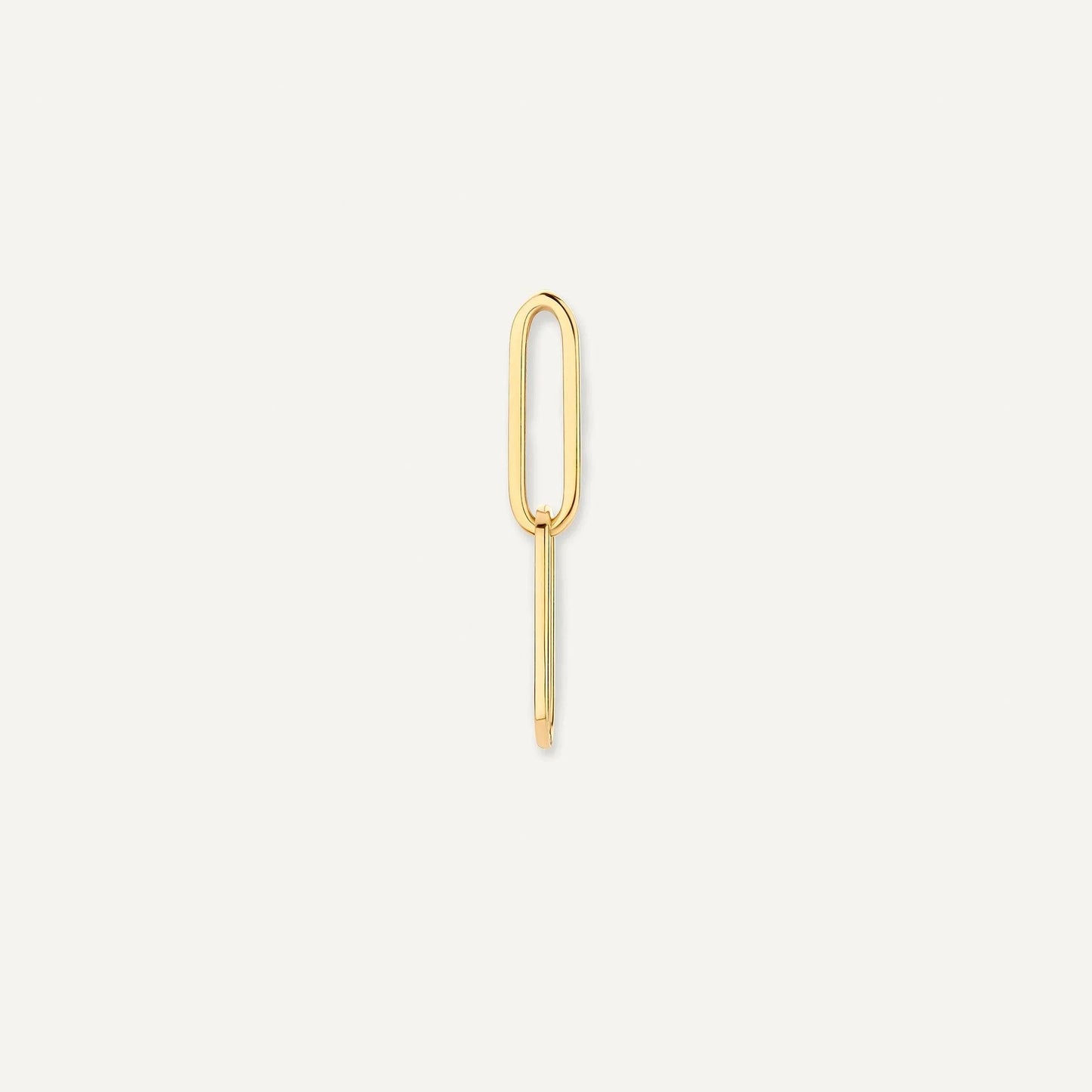 Solo Linked Paperclip Hoop Charm
