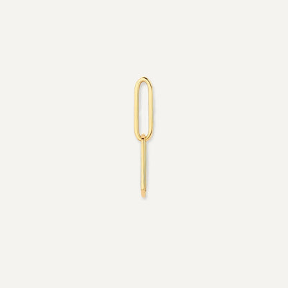 Solo Linked Paperclip Hoop Charm