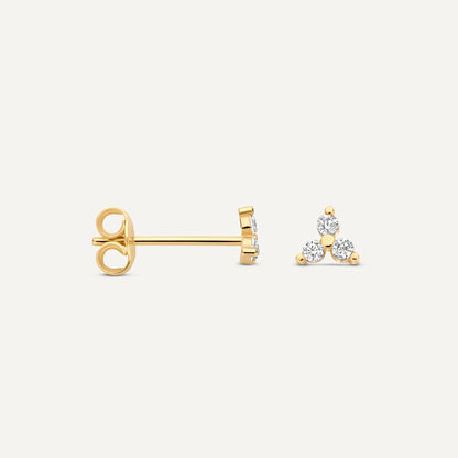 Moissanite Lotus Studs