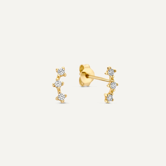 Cubic Zirconia Cluster Studs