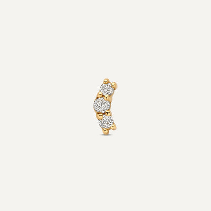 Diamond Curved Bar Piercing (0.06 ct)
