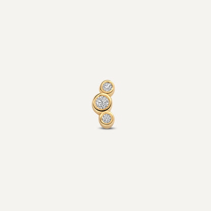 Diamond Bezel Set Curved Piercing (0.03 ct)