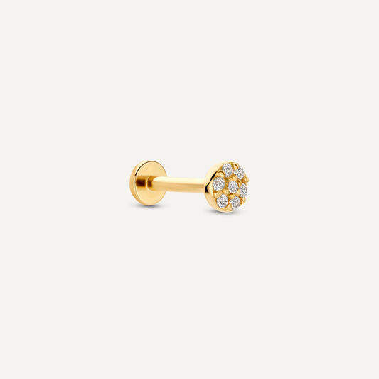 Pav¨¦ Diamond Round Piercing (0.04 ct)