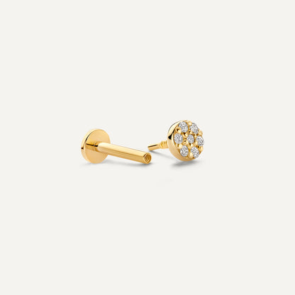 Pav¨¦ Diamond Round Piercing (0.04 ct)