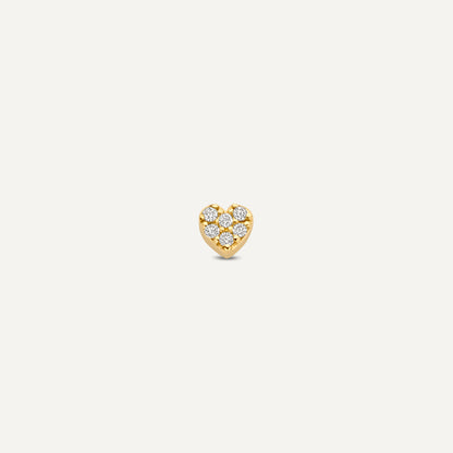Pav¨¦ Diamond Heart Piercing