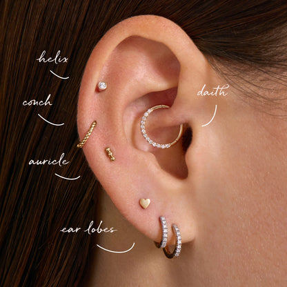 Twisted Cartilage Hoop Piercing (9mm)