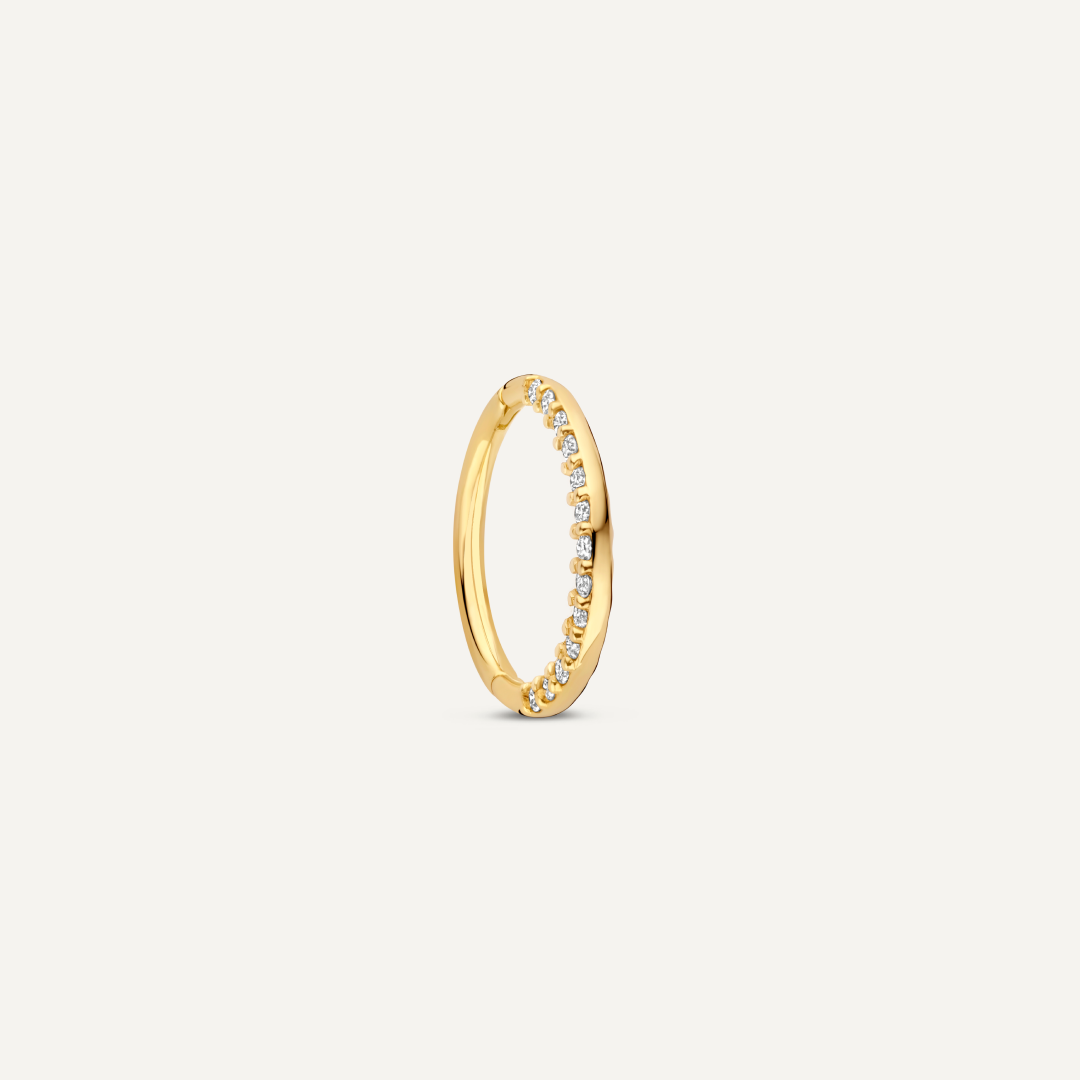 Pav¨¦ Diamond Daith Hoop Piercing (13mm) (0.06 ct)
