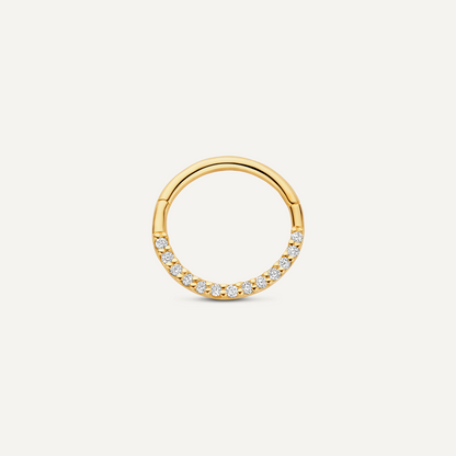 Pav¨¦ Diamond Daith Hoop Piercing (13mm) (0.06 ct)