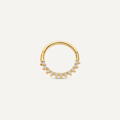 Diamond Eternity Daith Hoop Piercing (13mm) (0.07 ct)