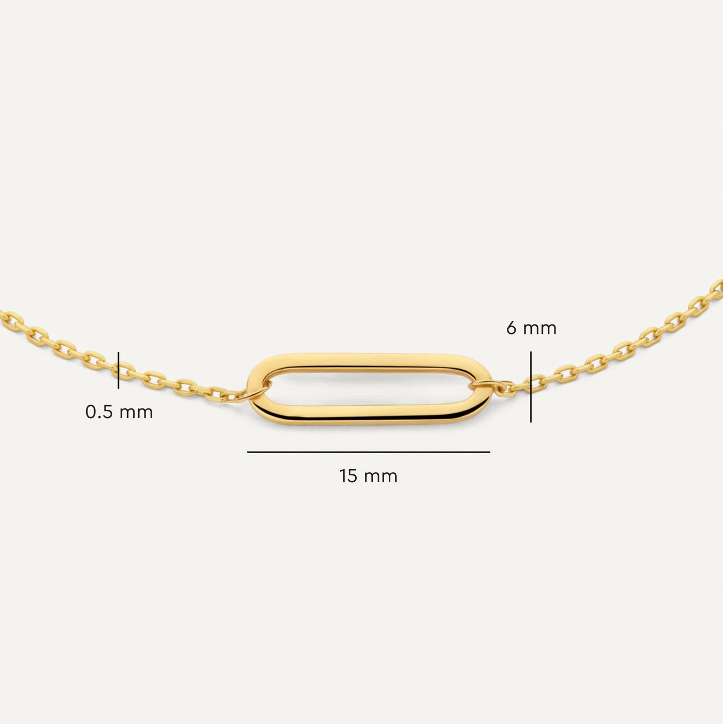 Stationed Paperclip Bracelet