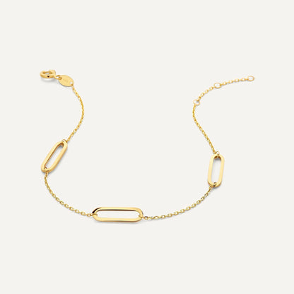 Stationed Paperclip Bracelet