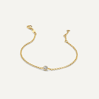 Diamond Halo Bracelet (0.05 ct)