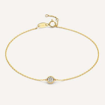 Solo Bezel Set Cubic Zirconia Bracelet