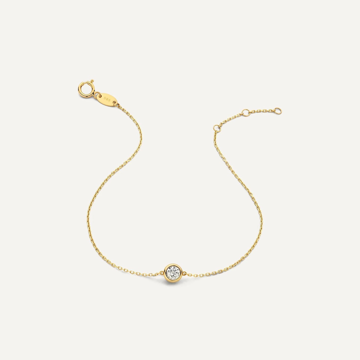 Solo Bezel Set Cubic Zirconia Bracelet