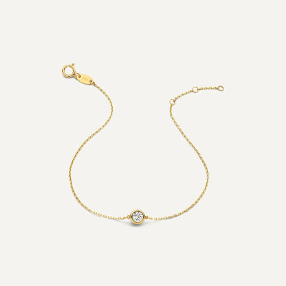 Solo Bezel Set Cubic Zirconia Bracelet
