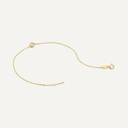 Solo Bezel Set Cubic Zirconia Bracelet