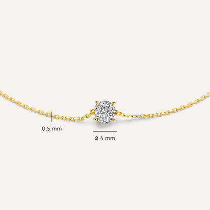 Round Cut Moissanite  Bracelet
