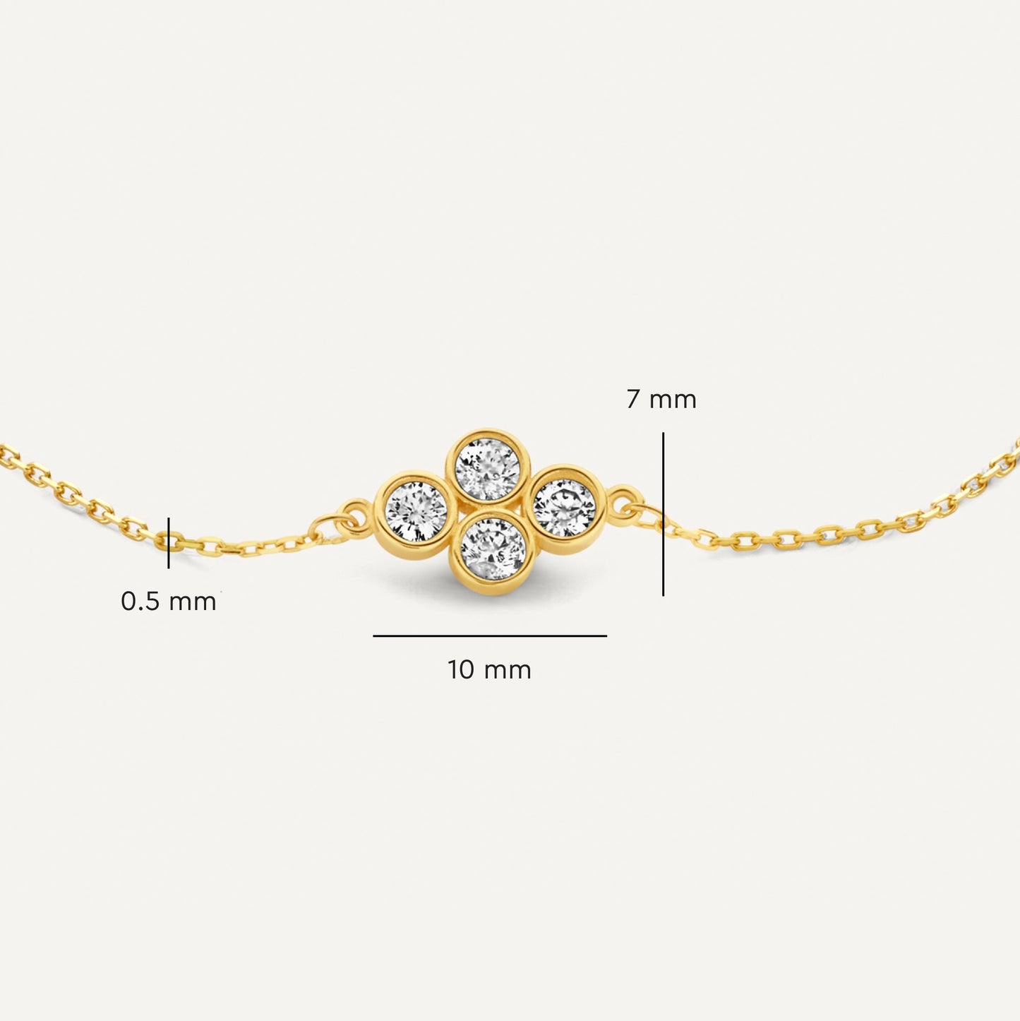 Moissanite  Flower Bracelet