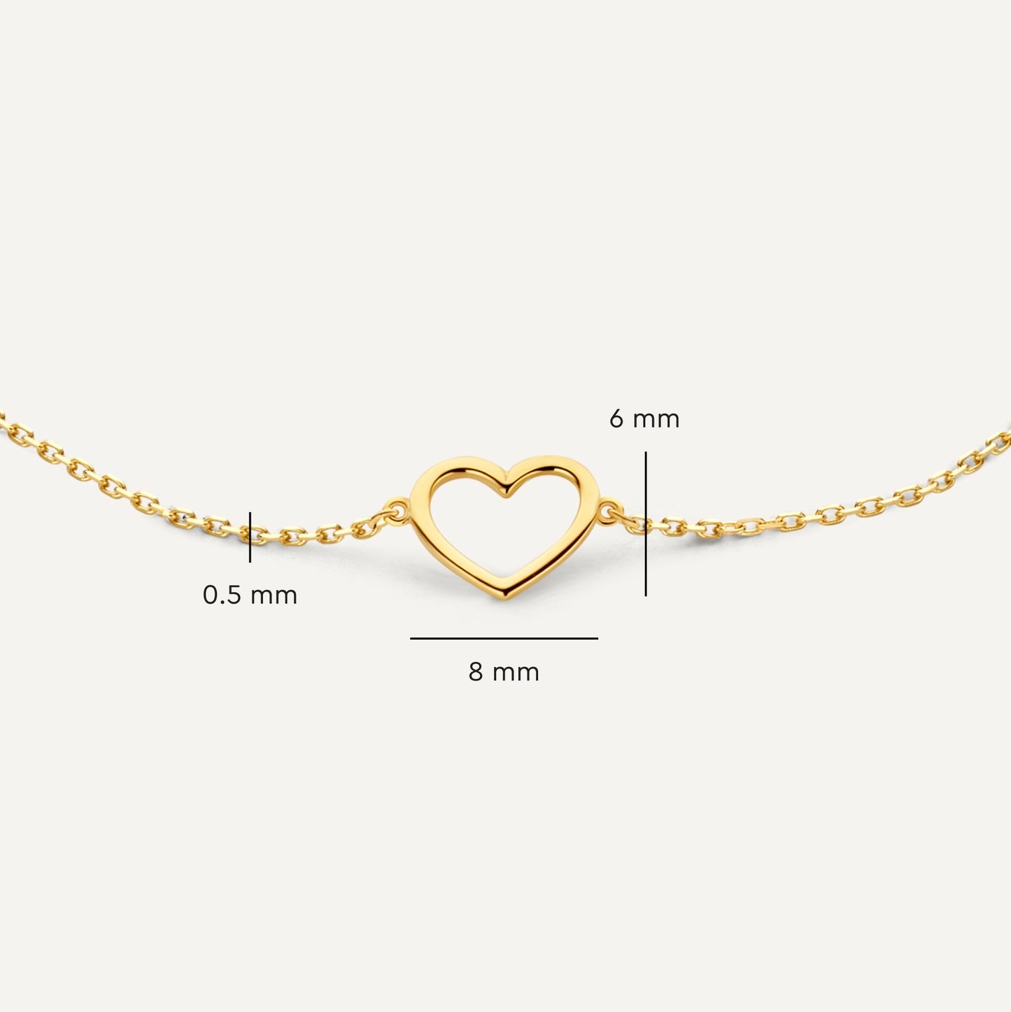 Open Heart Bracelet