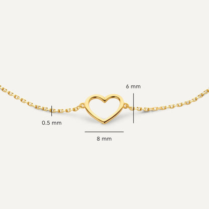 Open Heart Bracelet