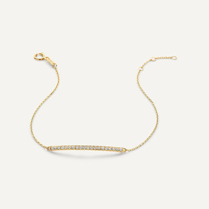 Pav¨¦ Cubic Zirconia Bar Bracelet