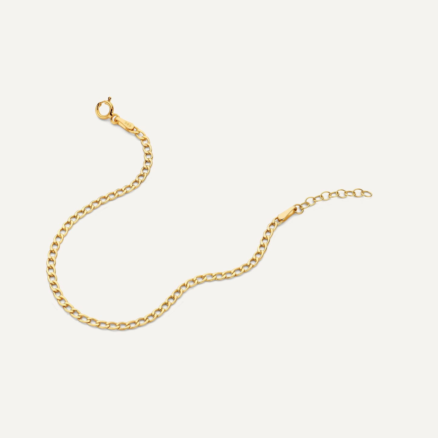 Slim Curb Chain Bracelet