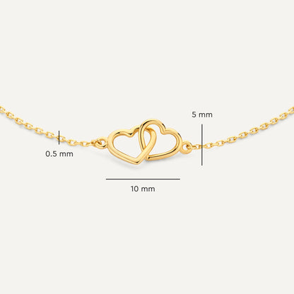 Linked Heart Bracelet