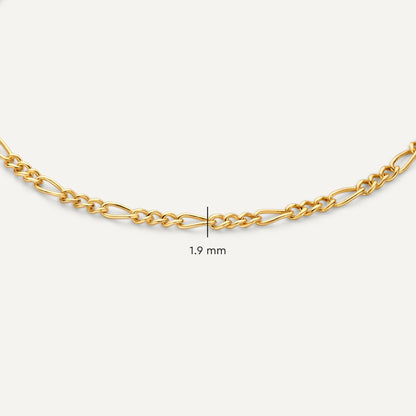 Slim Figaro Chain Bracelet