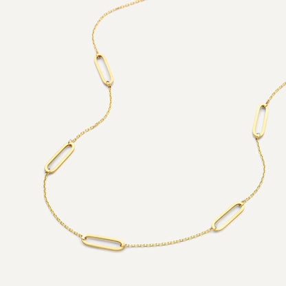 Stationed Paperclip Necklace
