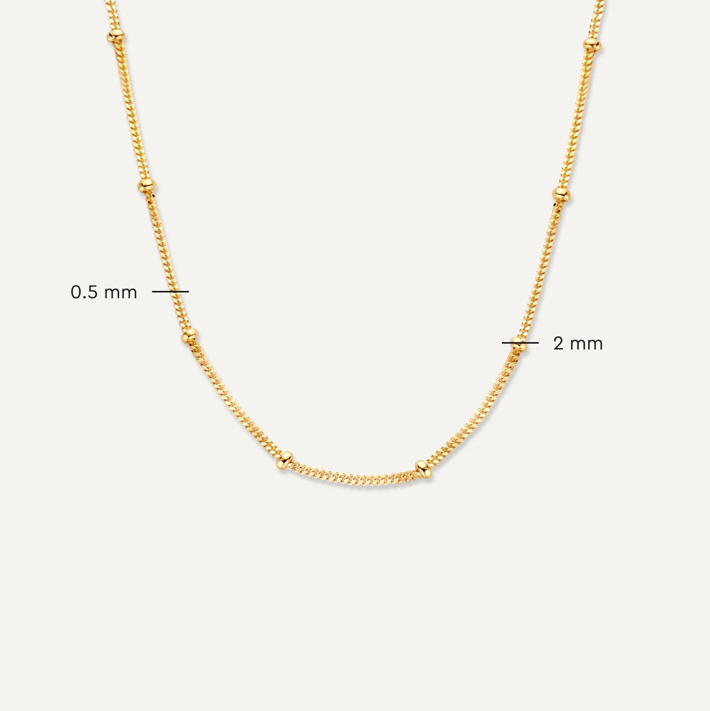 Stationed Spheres Necklace
