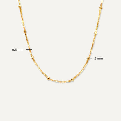 Stationed Spheres Necklace