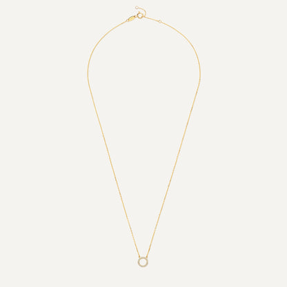 Pave Moissanite Halo Pendant Necklace