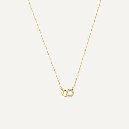 Pav¨¦ Cubic Zirconia Linked Infinity Pendant Necklace