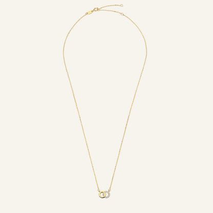 Pav¨¦ Cubic Zirconia Linked Infinity Pendant Necklace