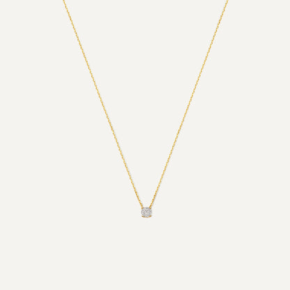Round Cut Moissanite Pendant Necklace