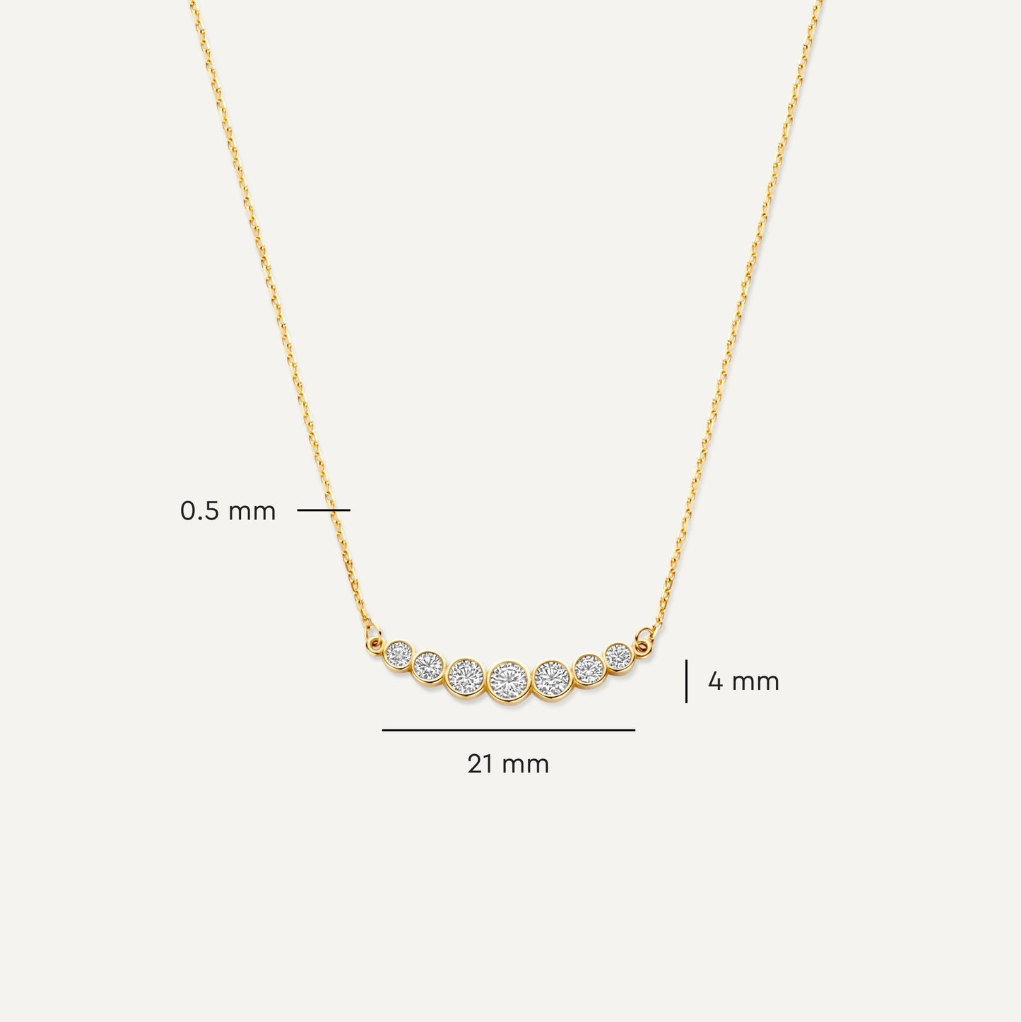 Moissanite Trail Necklace